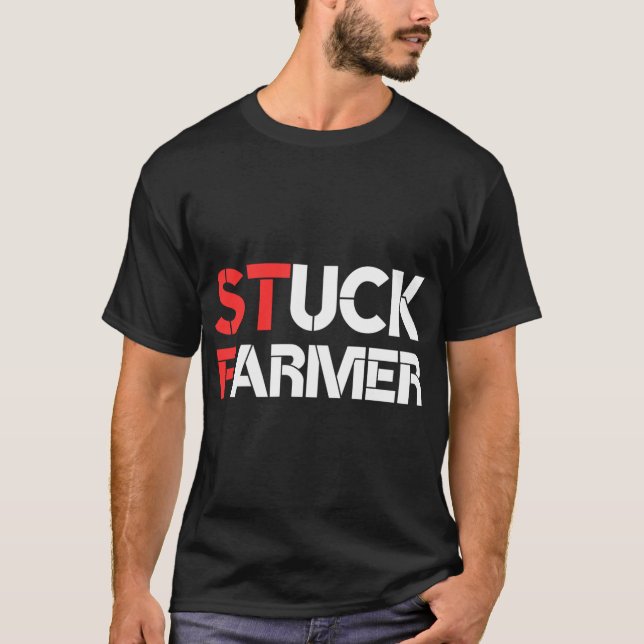 Stuck Farmer Oversized T-Shirt (Front)