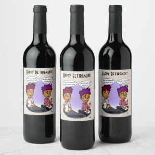 Stuck In Pencil Flexible Wine Label