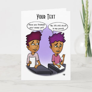 Stuck In Pencil Greeting Card