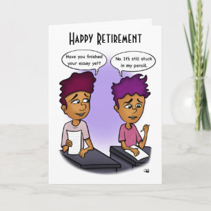 Stuck In Pencil Greeting Card