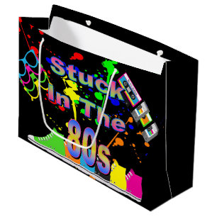 Stuck in the 80s large gift bag