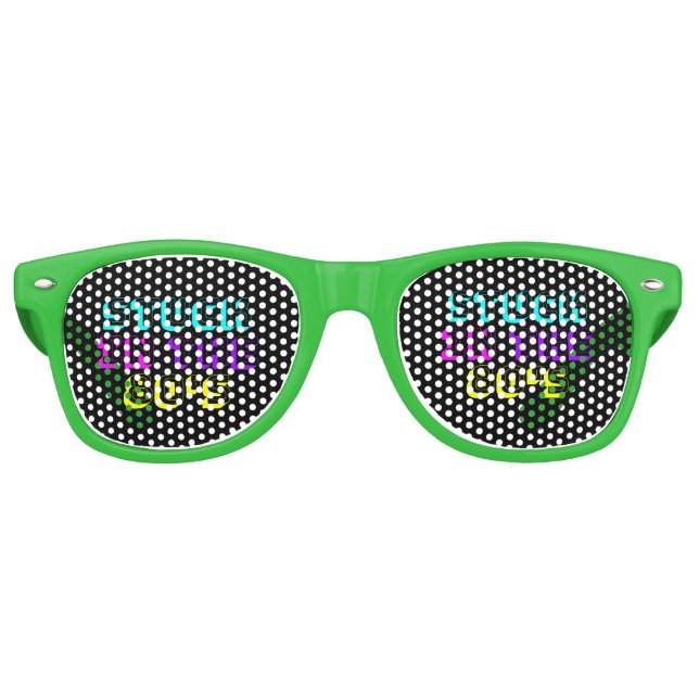 Stuck In The 80's Retro Neon Retro Sunglasses (Front)