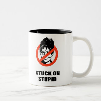 Stuck on Stupid Two-Tone Coffee Mug