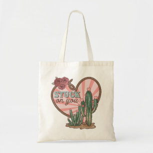 Stuck On You Funny Cactus Tote Bag