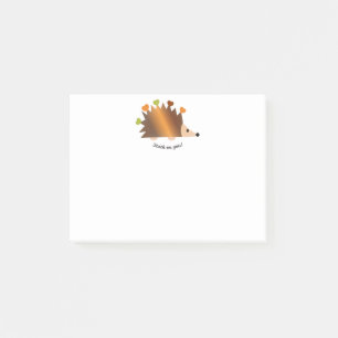 Stuck on You Hedgehogs and Hearts Post-it Notes