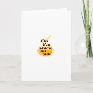 Stuck On You Minimal Love Design  Card