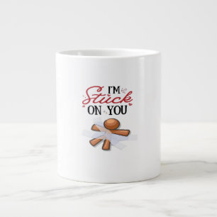Stuck On You Modern Minimal Design  Large Coffee Mug