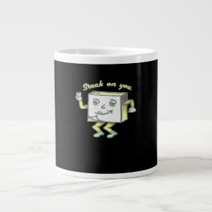 Stuck On You Post It Minimal Modern Style  Large Coffee Mug