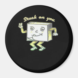 Stuck On You Post It Minimal Modern Style  Magnet