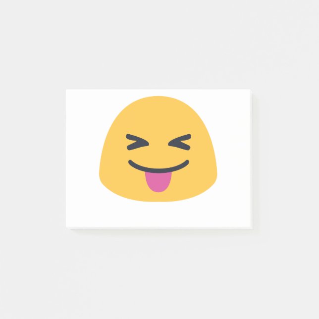 Stuck out tongue closed eyes Emoji Post-it Notes (Front)