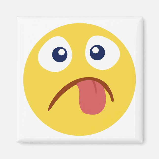 Stuck Out Tongue Emoji Magnet (Front)