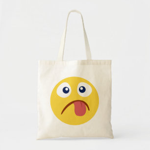 Stuck Out Tongue Emoji Tote Bag