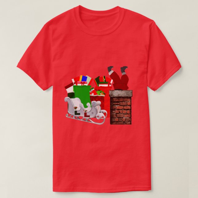 Stuck Santa T-Shirt (Design Front)