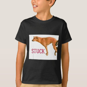 Stuck Together Dogs Funny Couple Saying Quote Dog T-Shirt