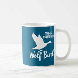 Stud Canadian Wolf Bird Funny Coffee Mug