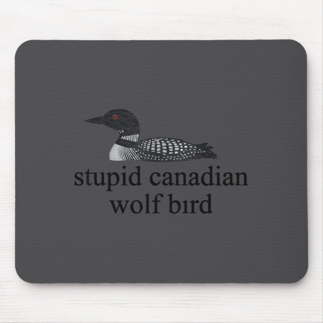 Stud Canadian Wolf Bird Lgbt Hockey  Mouse Mat (Front)