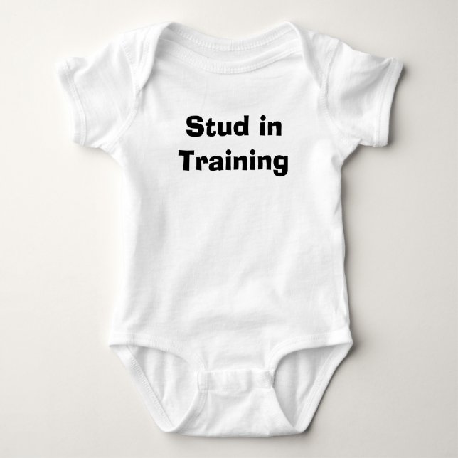 Stud in Training Baby Bodysuit (Front)