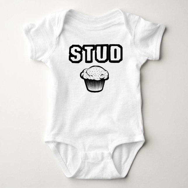 Stud Muffin Baby Bodysuit (Front)