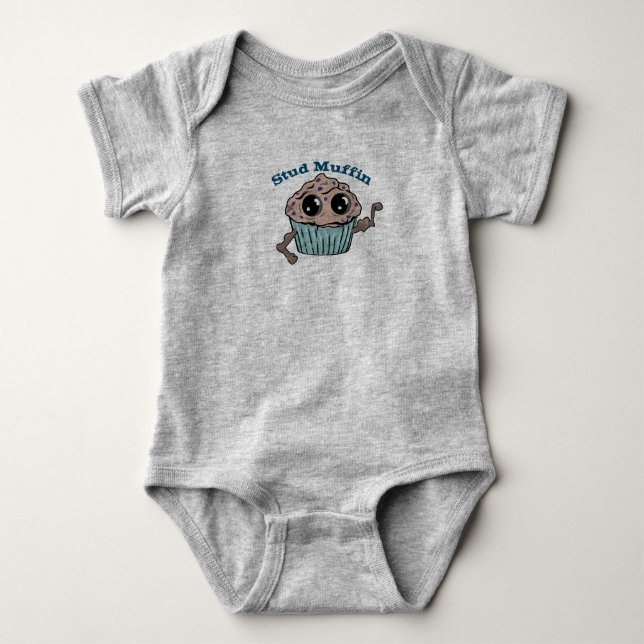 Stud muffin  baby bodysuit (Front)