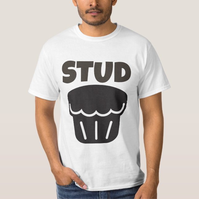 STUD MUFFIN FUNNY MENS T-SHIRTS (Front)