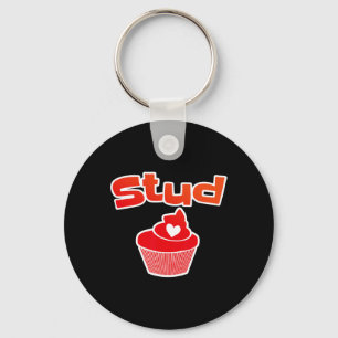 Stud Muffin Happy Valentines Day Matching Art Prin Key Ring