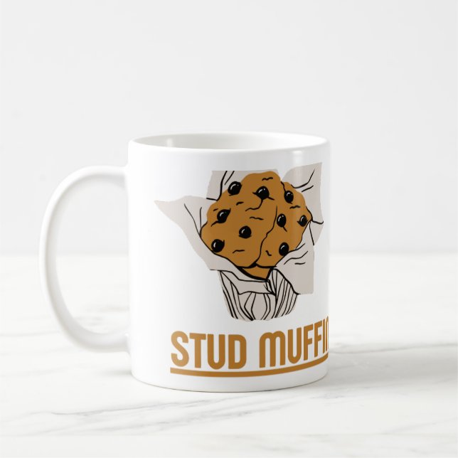 STUD MUFFIN Mugs: Sip in Style, Stand Out! Coffee Mug (Left)