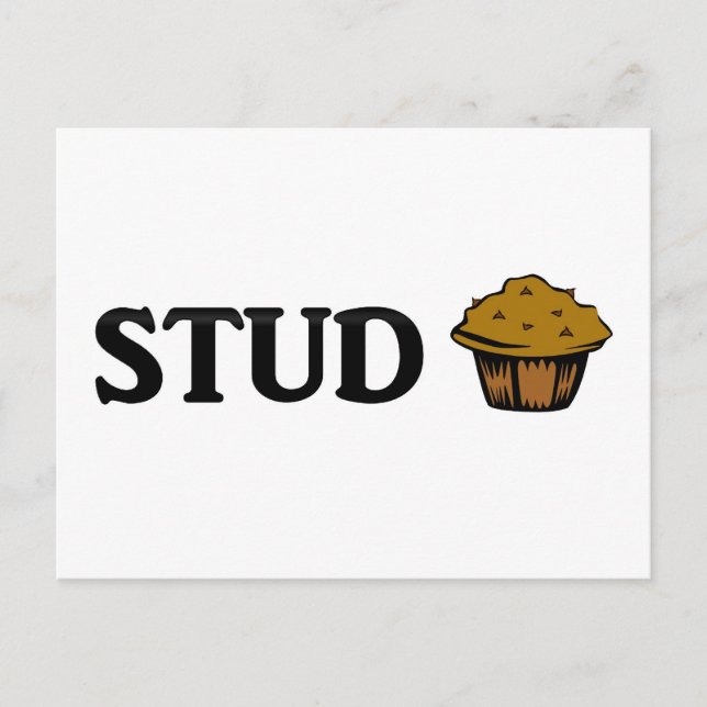 Stud muffin postcard (Front)