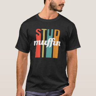 Stud Muffin  Retro Vintage Valentines Day Gifts T-Shirt