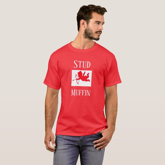 Stud Muffin Valentine's Day Holiday Men's Gift T-Shirt (Front Full)