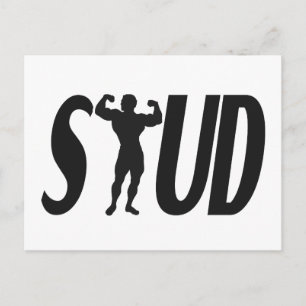 Stud Muscles Postcard