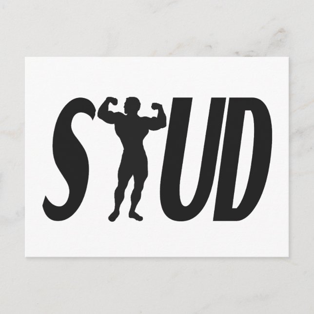 Stud Muscles Postcard (Front)