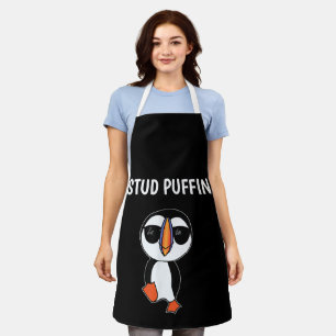 Stud Puffin Funny Bird Apron
