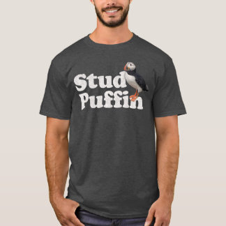Stud Puffin Pyjamas Retro Vintage Style T-Shirt