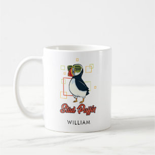 Stud Puffin Sea Bird Cute Gag Personalised Coffee Mug