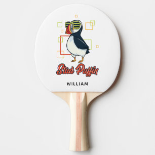 Stud Puffin Sea Bird Cute Gag Personalised Ping Pong Paddle