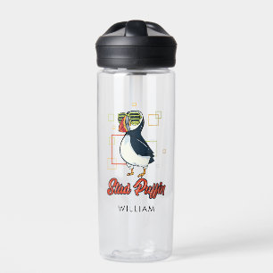Stud Puffin Sea Bird Illustration Personalized Water Bottle