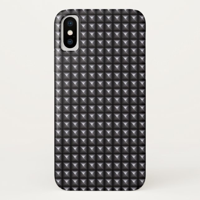 Studded Steel Texture Case-Mate iPhone Case (Back)