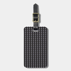 Studded Steel Texture Luggage Tag
