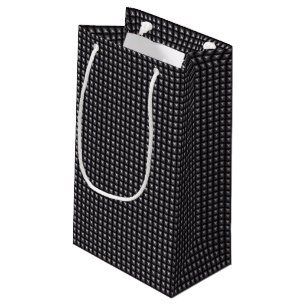 Studded Steel Texture Small Gift Bag