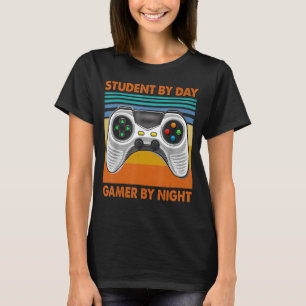 Student By Day Gamer By Night Gamer for Teen Boy T-Shirt