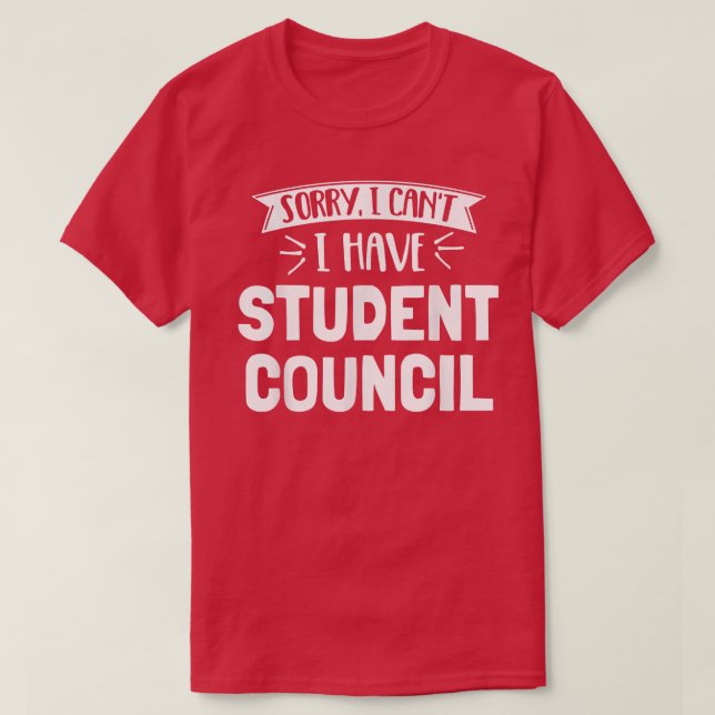 Student Council  for Girls, Women, Boys & Men  T-Shirt (Design Front)