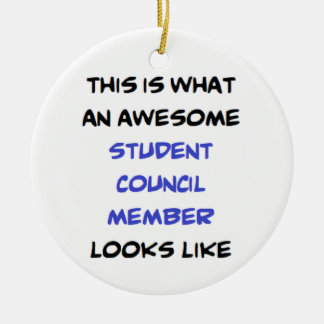 student council member, awesome ceramic tree decoration