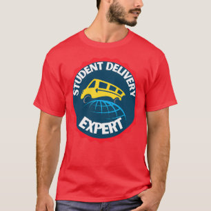 Student delivery expert school bus driver white T-Shirt
