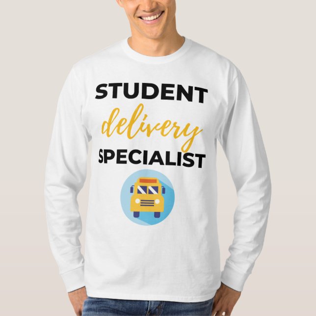 Student Delivery Specialist bl T-Shirt (Front)