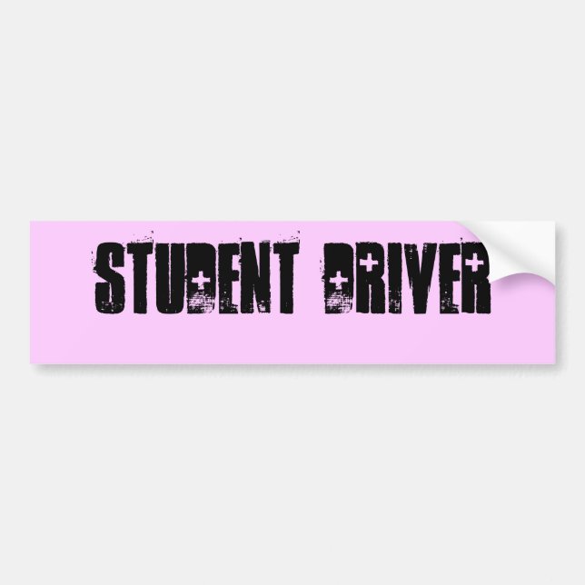 STUDENT DRIVER BUMPER STICKER (Front)