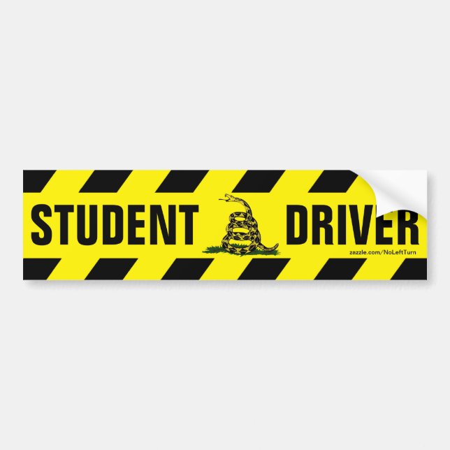 Student Driver Bumper Sticker (Front)
