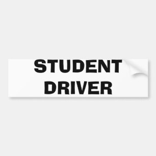 STUDENT DRIVER BUMPER STICKER