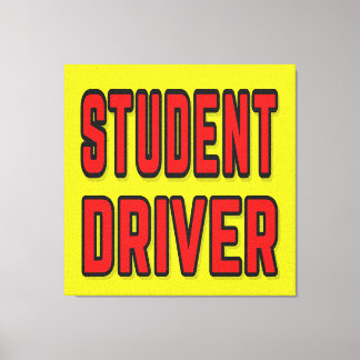 Student Driver Canvas Print