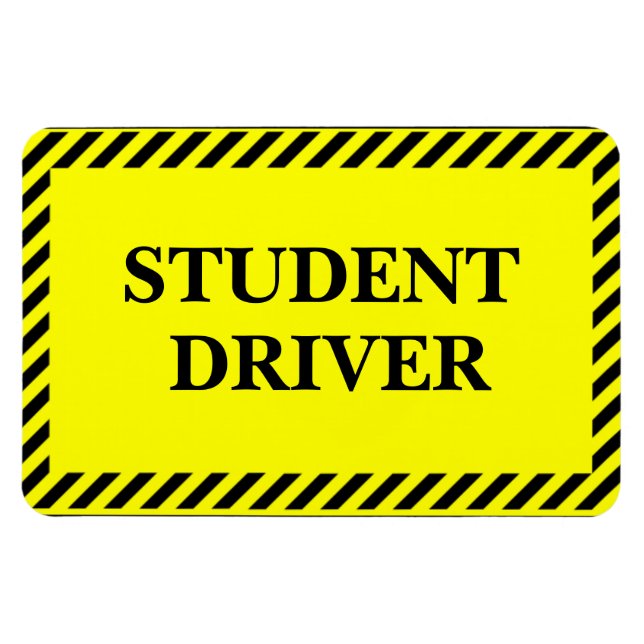 Student Driver (For your car) Magnet (Horizontal)