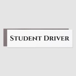 Student Driver New Driver Car Magnet